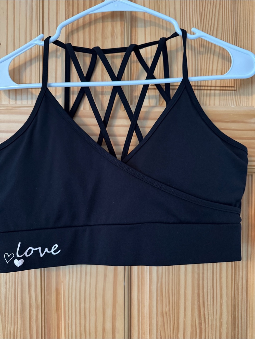 Electric Yoga Black Strappy Love Bralette with Lattice Back